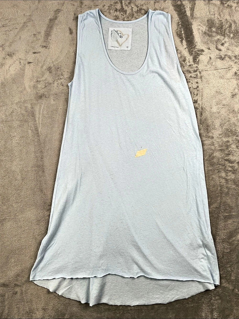 NEW Frank & Eileen XS 100% Cotton Sleeveless Blue Dress FLAW